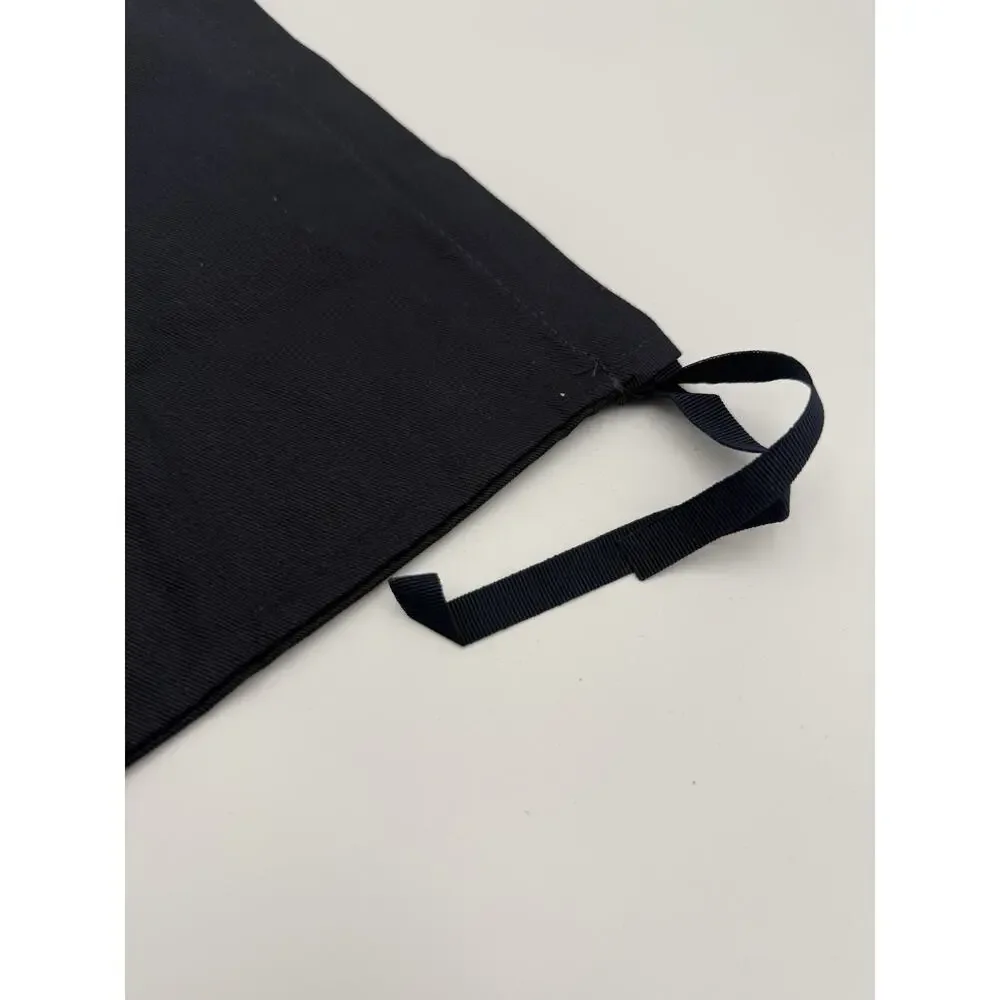 Authentic Christian Dior Homme Black Cotton Drawstring Dust Bag Pouch